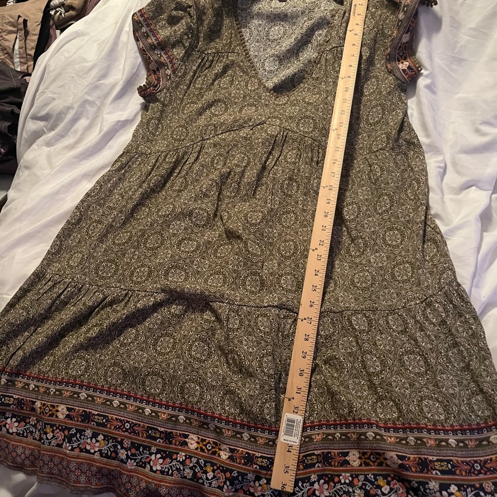 Knox Rose Green Sleeveless V-Neck Sundress
